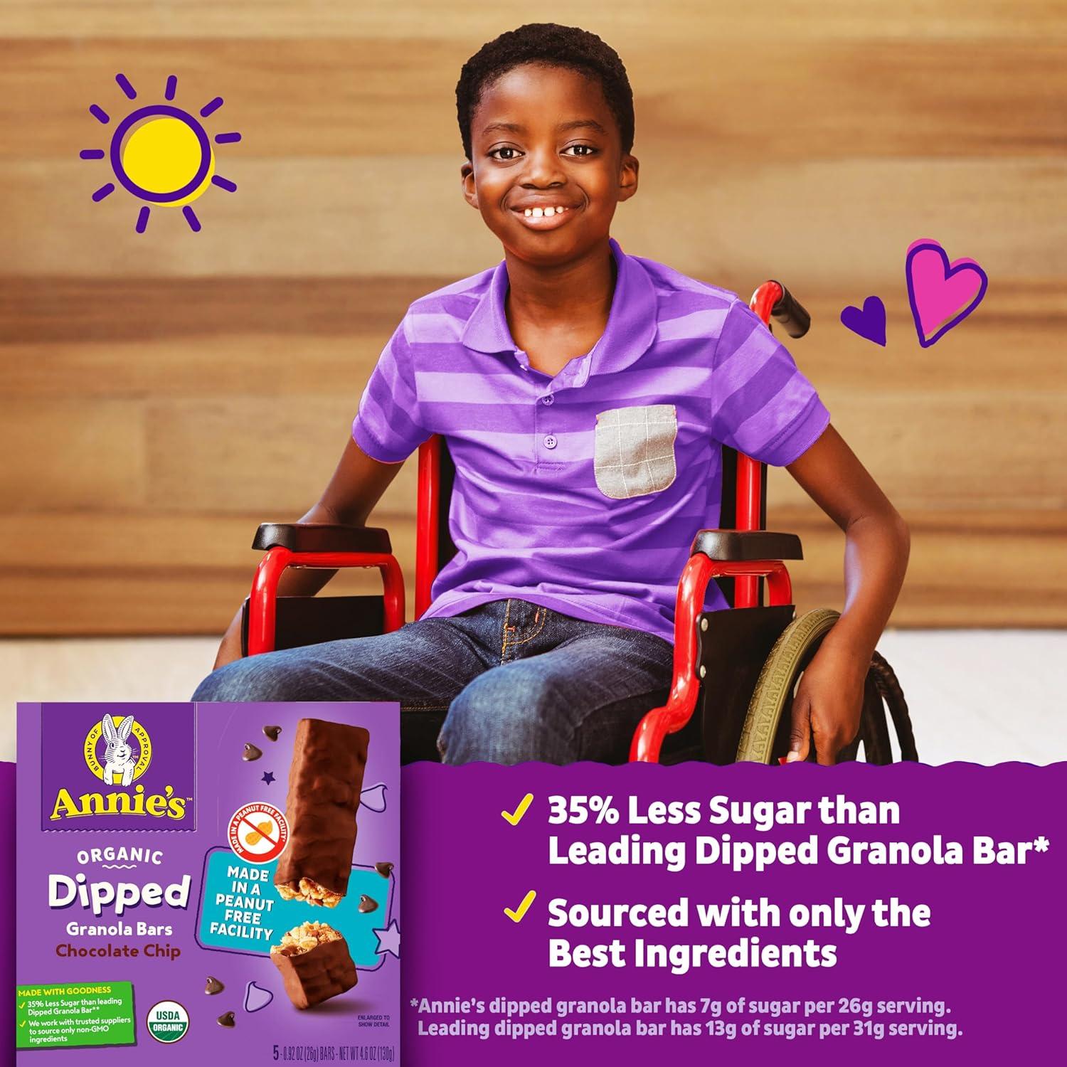 image:imageAnnies Chocolate Dipped Chewy Chocolate Chip Granola Bars 5 ct