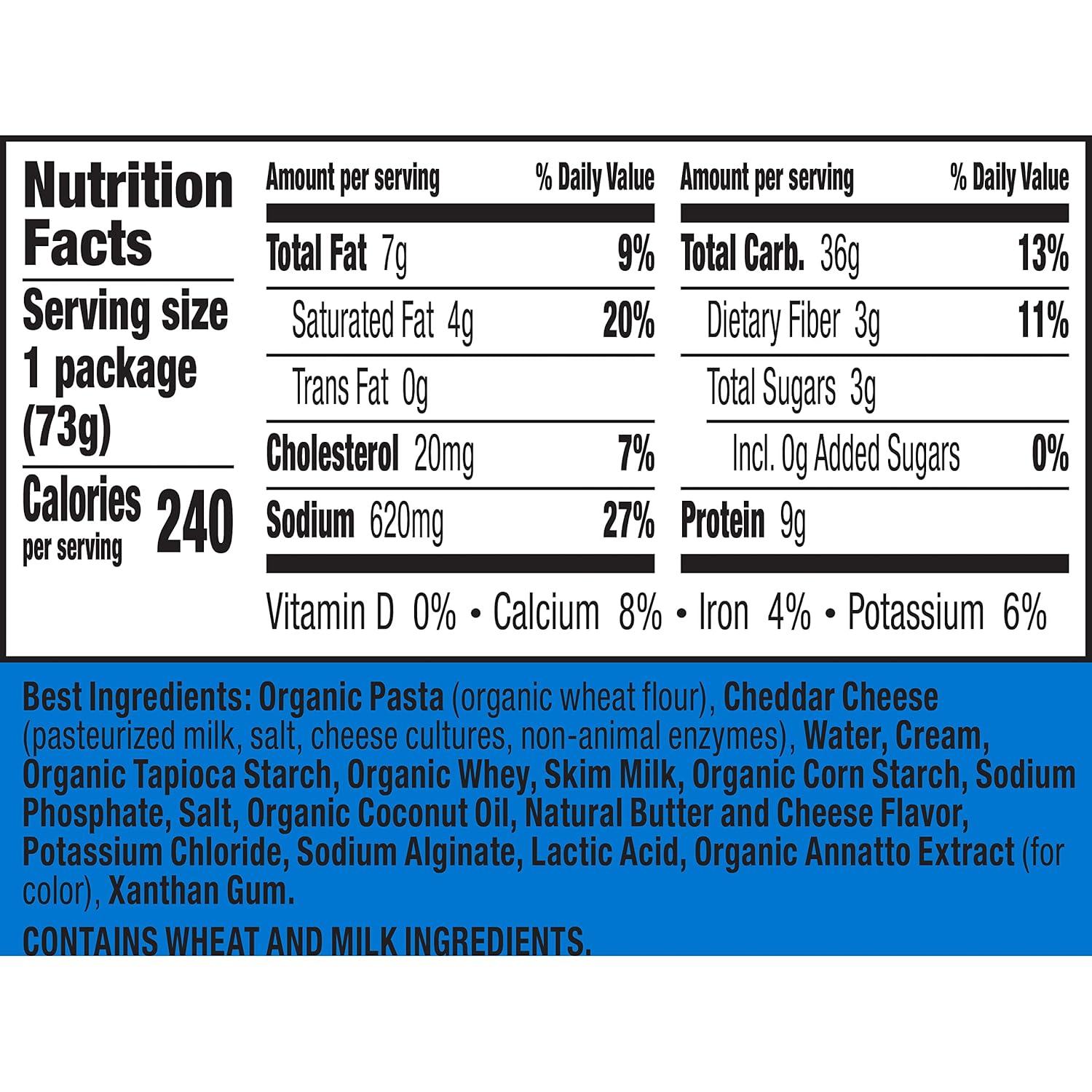 image:imageAnnies Classic Cheddar Deluxe Rich and Creamy Mac and Cheese with Organic Pasta Made with Real Cheese Dinner Side or Snacks 4 Cups 104 ozClassic Cheddar