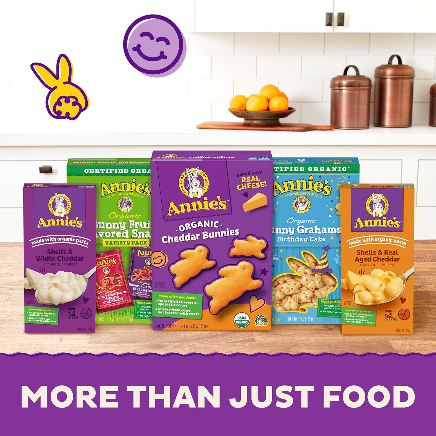 image:imageAnnies Deluxe Shells and Aged Cheddar Pasta and Cheese Sauce Mac and Cheese Made with Organic Pasta Dinner Side or Snacks 11 oz Pack of 12Shells Aged Cheddar