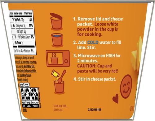 image:imageAnnies Macaroni and Cheese Real Aged Cheddar and Organic Pasta Microwavable Cups 2 Ct 402 oz402 Ounce Pack of 2