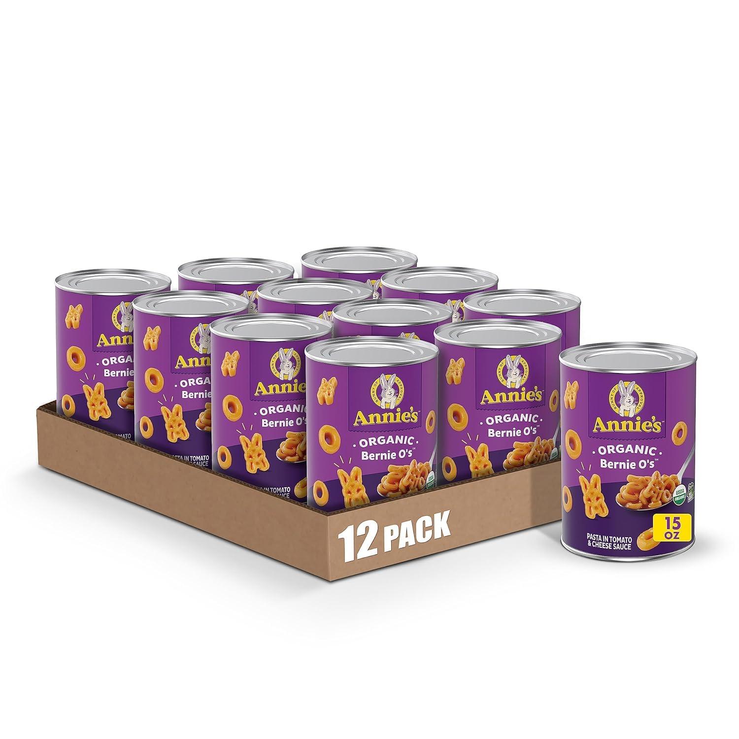 image:imageAnnies Organic Bernie Os Canned Pasta in Tomato and Cheese Sauce 15 oz Pack of 12Bernie Os