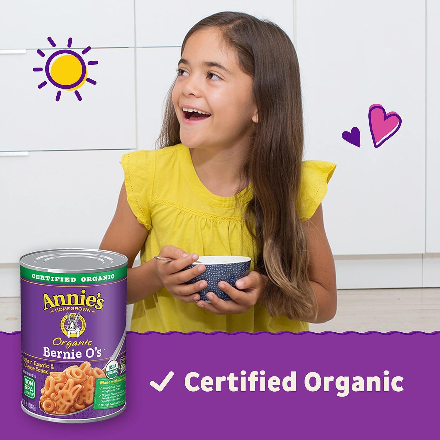 image:imageAnnies Organic Bernie Os Canned Pasta in Tomato and Cheese Sauce 15 oz Pack of 12Bernie Os