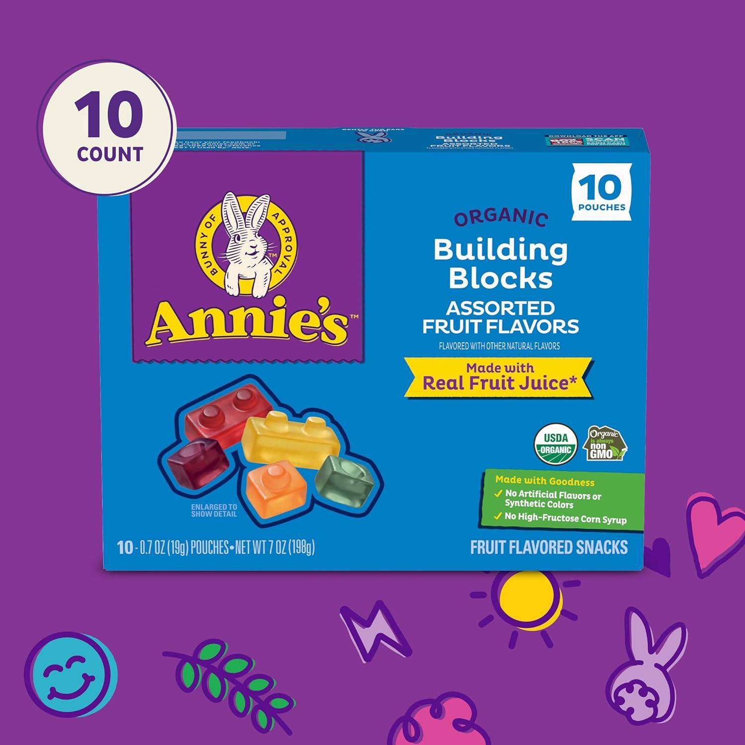 image:imageAnnies Organic Bunny Fruit Flavored Snacks Summer Strawberry Gluten Free Value Pack 22 Pouches 154 ozAssorted Fruit