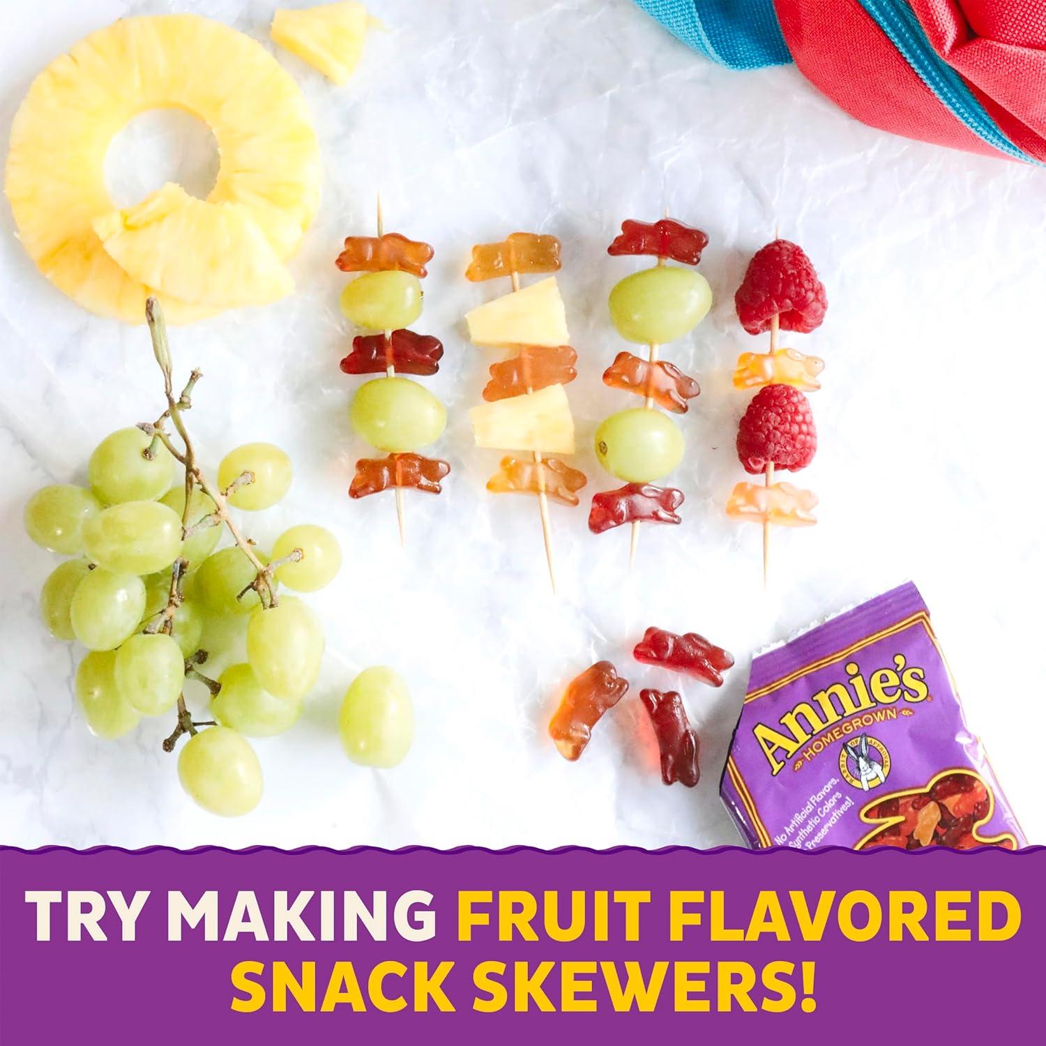image:imageAnnies Organic Bunny Fruit Flavored Snacks Summer Strawberry Gluten Free Value Pack 22 Pouches 154 ozBerry
