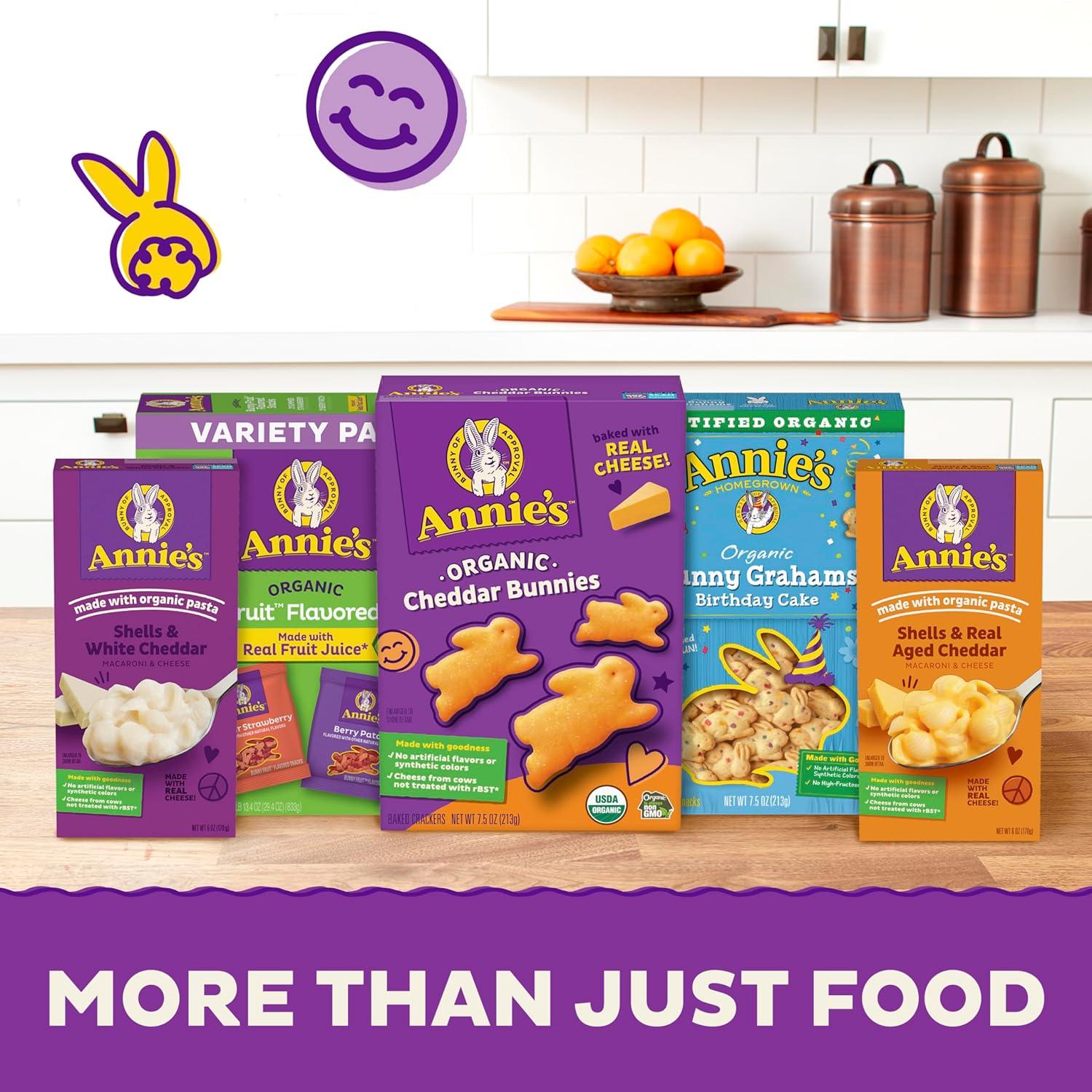 image:imageAnnies Organic Bunny Fruit Flavored Snacks Summer Strawberry Gluten Free Value Pack 22 Pouches 154 ozCherry Lemon Orange