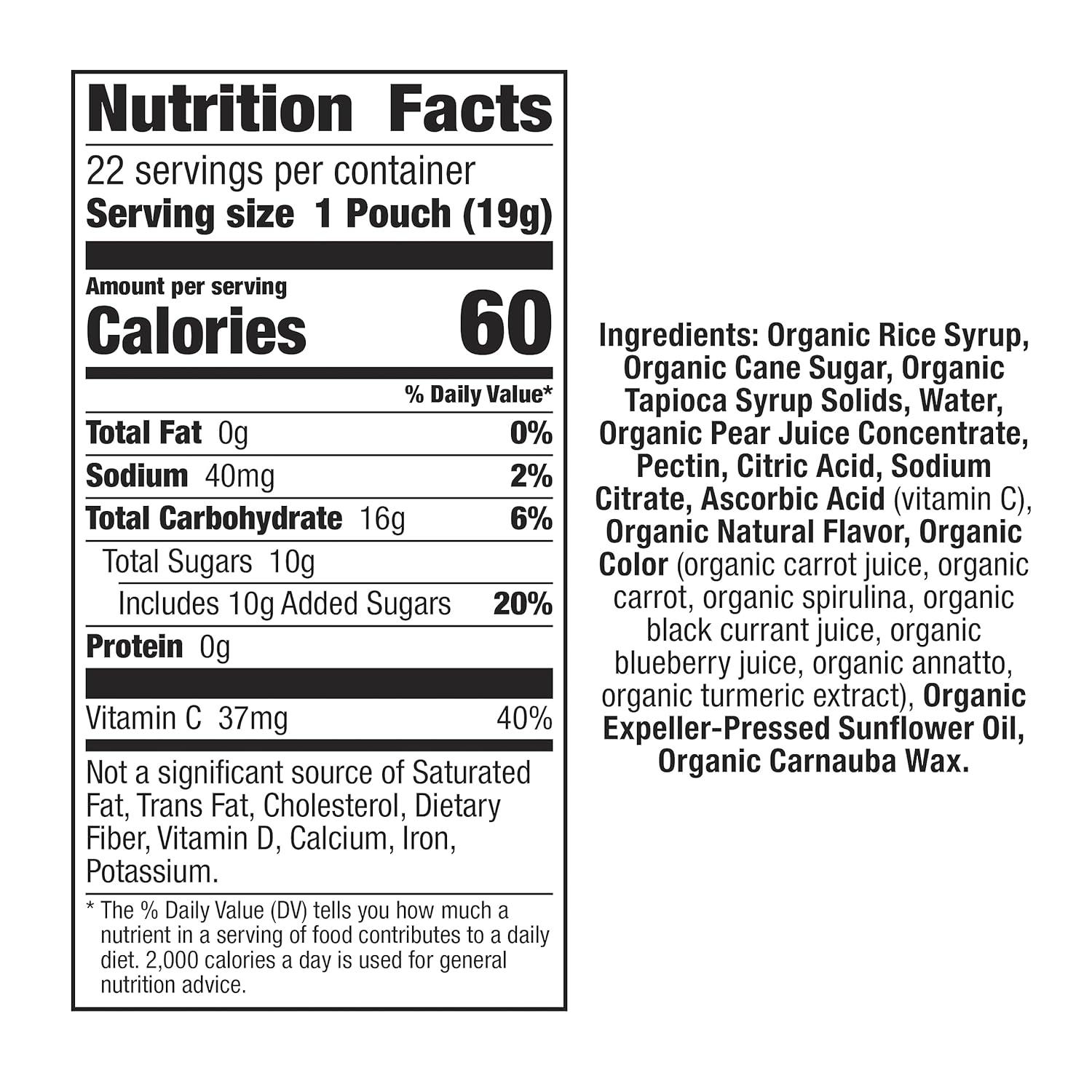 image:imageAnnies Organic Bunny Fruit Flavored Snacks Summer Strawberry Gluten Free Value Pack 22 Pouches 154 ozFruit
