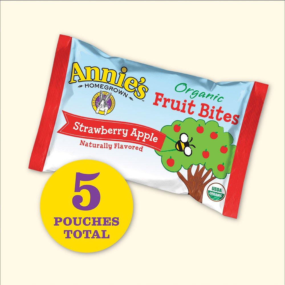 image:imageAnnies Organic Bunny Fruit Flavored Snacks Summer Strawberry Gluten Free Value Pack 22 Pouches 154 ozOrganic
