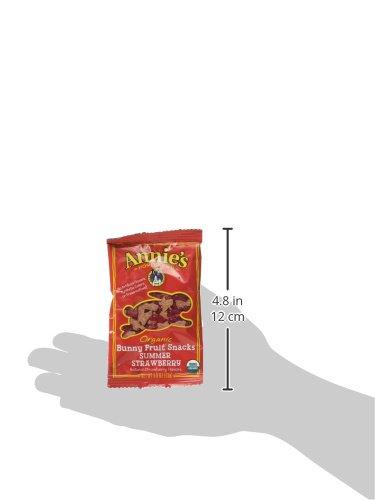 image:imageAnnies Organic Bunny Fruit Flavored Snacks Summer Strawberry Gluten Free Value Pack 22 Pouches 154 ozSummer Strawberry