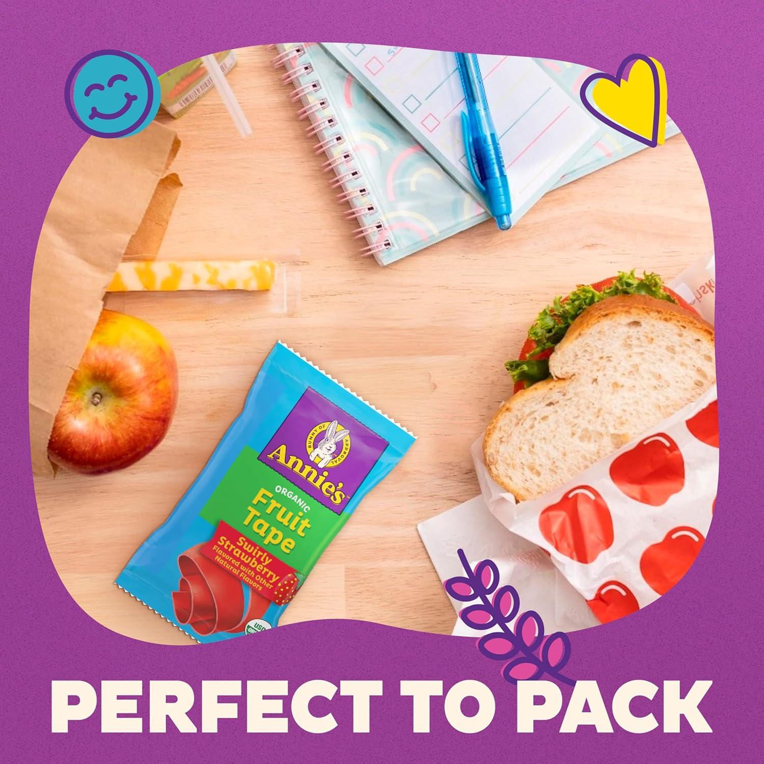 image:imageAnnies Organic Bunny Fruit Flavored Snacks Summer Strawberry Gluten Free Value Pack 22 Pouches 154 ozSwirly Strawberry