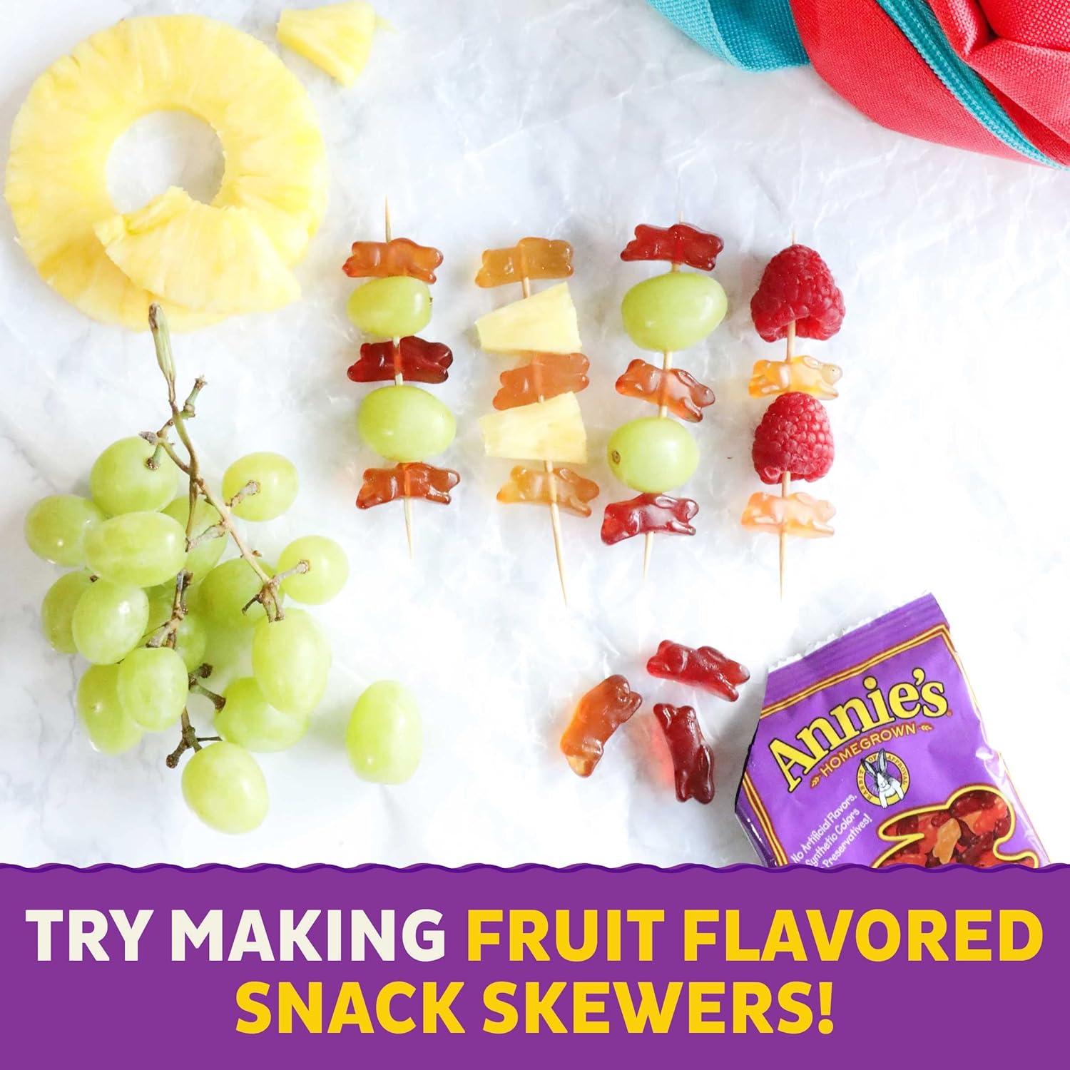 image:imageAnnies Organic Bunny Fruit Flavored Snacks Summer Strawberry Gluten Free Value Pack 22 Pouches 154 ozVariety