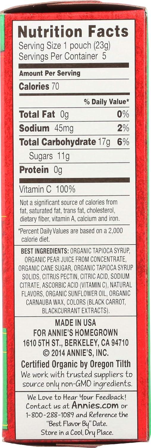 image:imageAnnies Organic Bunny Fruit Flavored Snacks Summer Strawberry Gluten Free Value Pack 22 Pouches 154 ozstrawberry