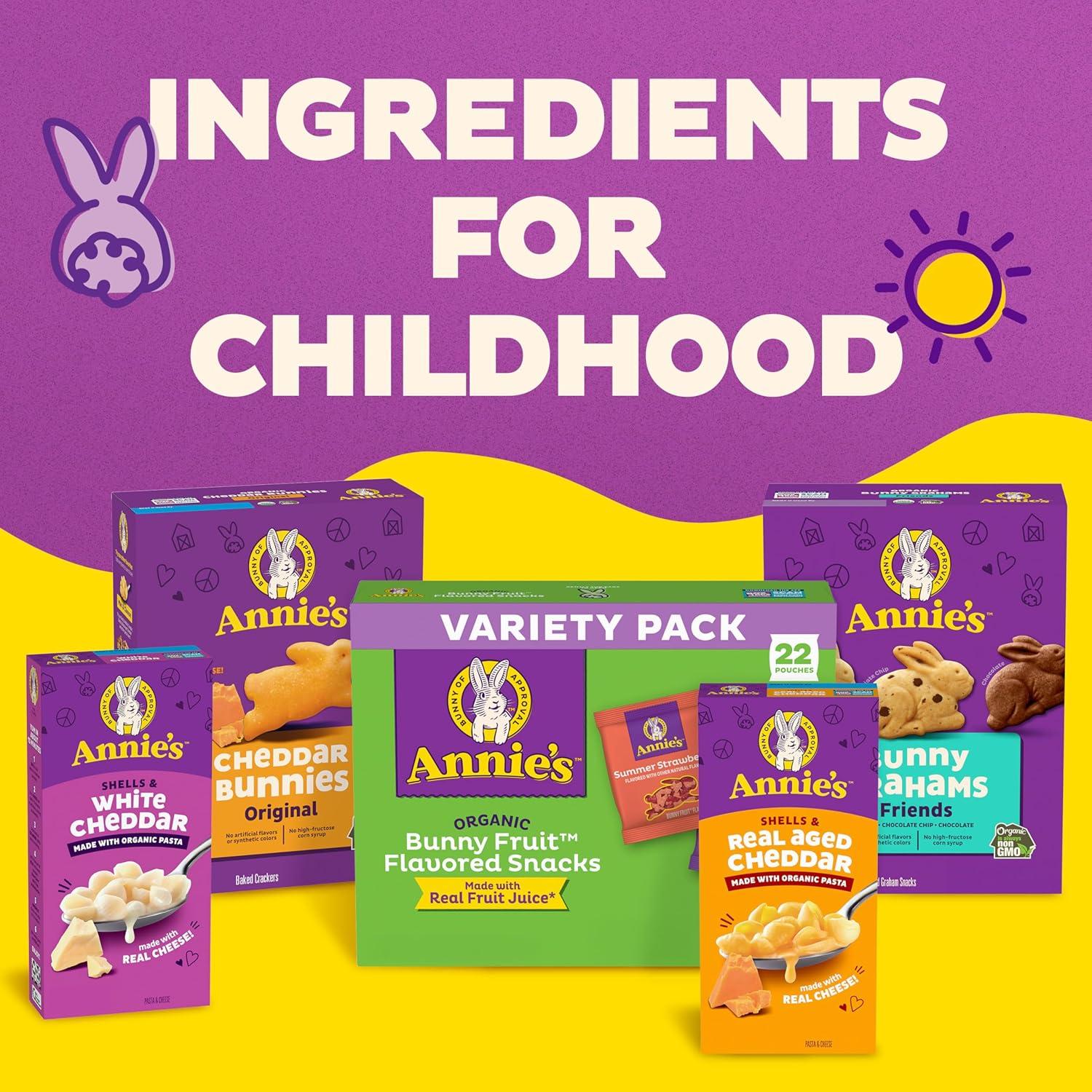 image:imageAnnies Organic Cheddar Cheesy Smiles Baked Corn Puffs Gluten Free 4 oz