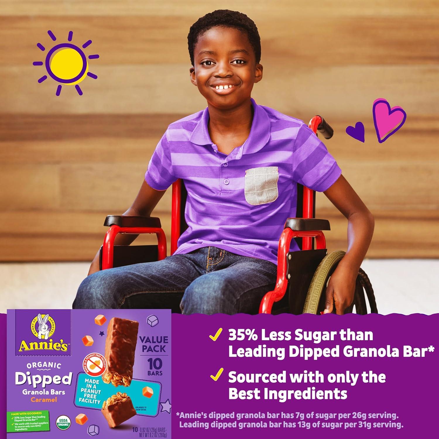 image:imageAnnies Organic Chewy Granola Bars Chocolate Chip 6 Bars 534 oz Pack of 12Caramel