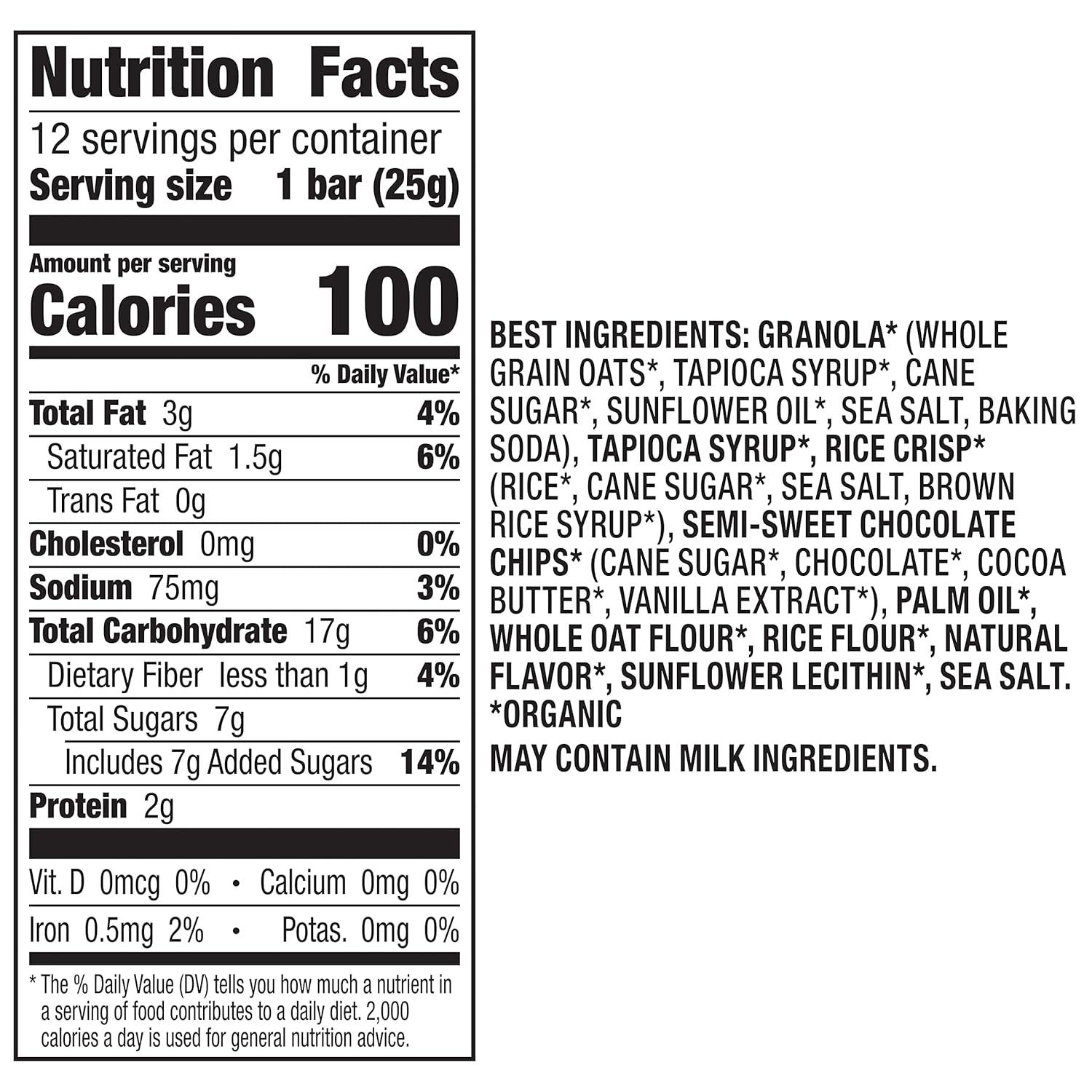 image:imageAnnies Organic Chewy Granola Bars Chocolate Chip 6 Bars 534 oz Pack of 12Chocolate Chip