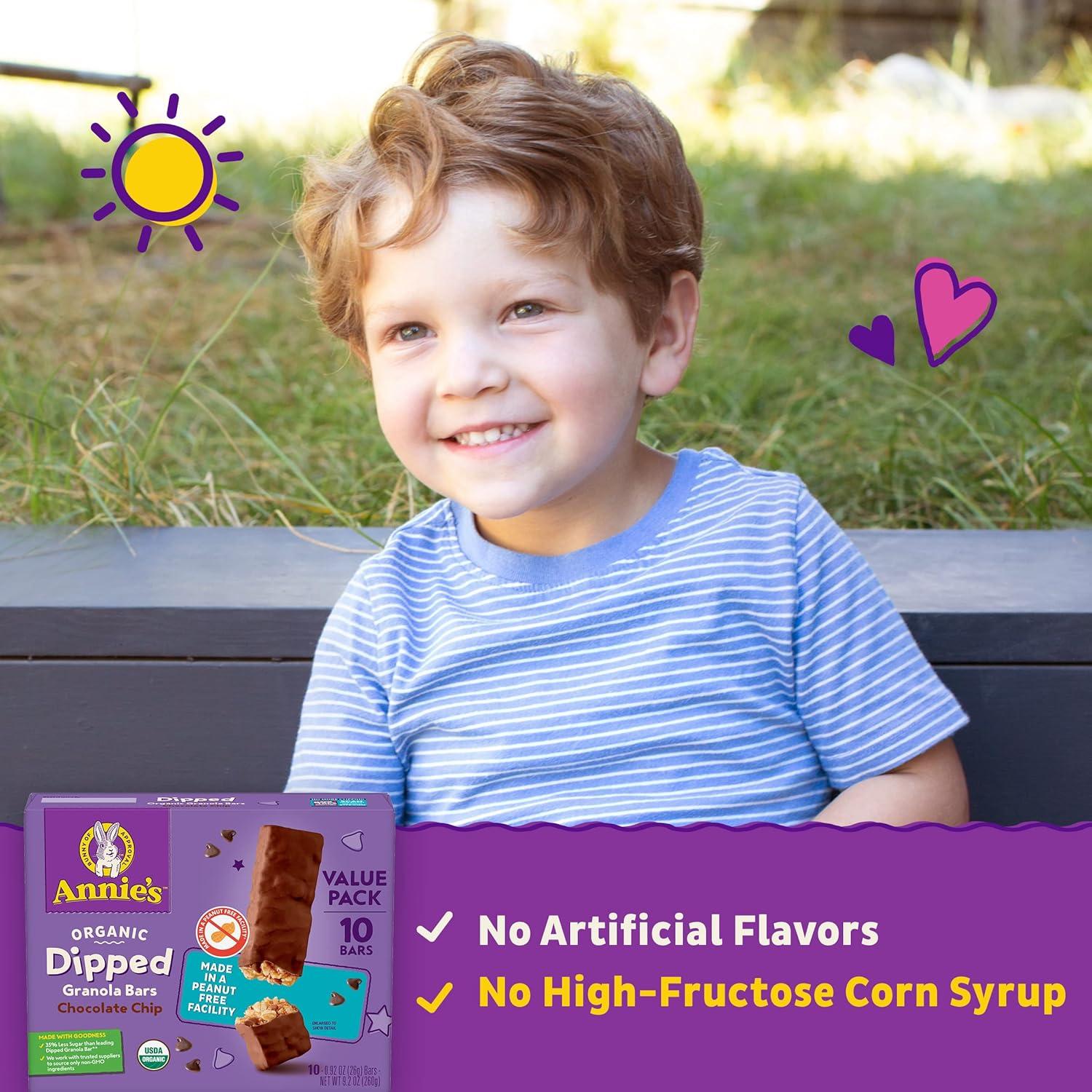 image:imageAnnies Organic Chewy Granola Bars Chocolate Chip 6 Bars 534 oz Pack of 12Chocolate Chip