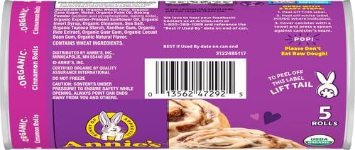 image:imageAnnies Organic Cinnamon Rolls with Icing Refrigerated Dough 5 Rolls 175 oz