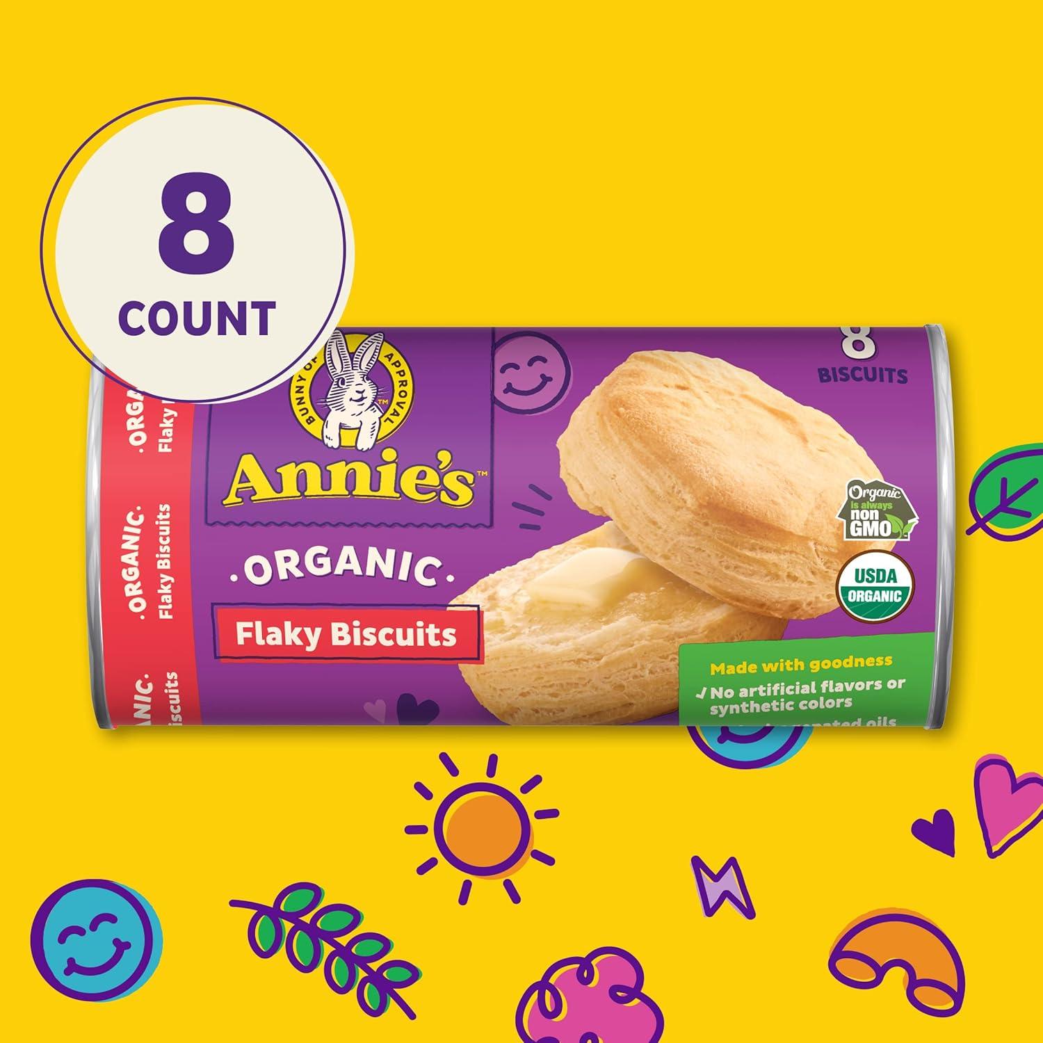 image:imageAnnies Organic Flaky Biscuits Ready to Bake Refrigerated Dough 8 Count 16 oz