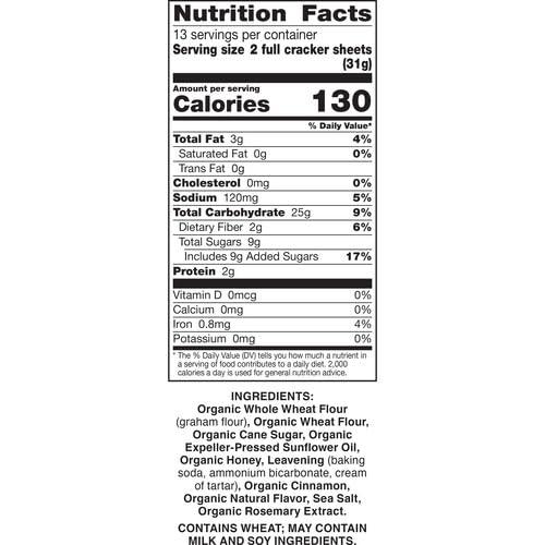 image:imageAnnies Organic Honey Graham Crackers Made With Whole Grain 144 ozCinnamon