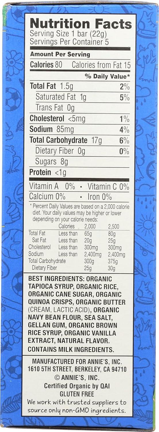 image:imageAnnies Organic Original Crispy Snack Bars Gluten Free 39 oz 5 ctOriginal