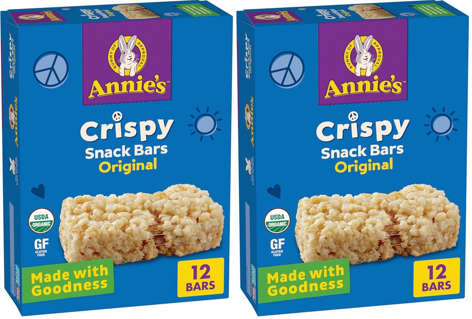 image:imageAnnies Organic Original Crispy Snack Bars Gluten Free Value Pack 12 Bars 936 ozOriginal