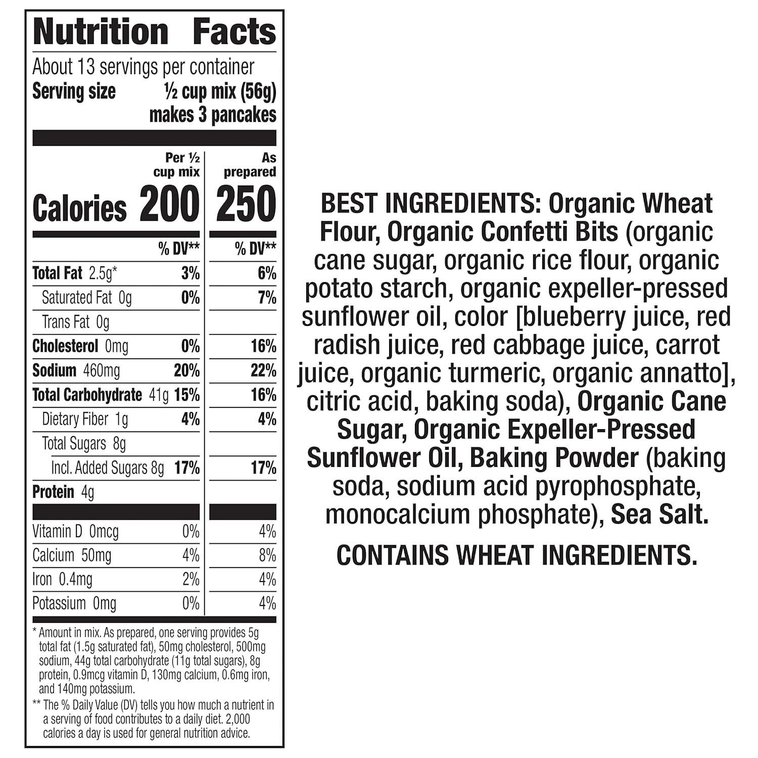 image:imageAnnies Organic Pancake and Waffle Mix Confetti Vegan Recipe 26 oz Pack of 8Confetti