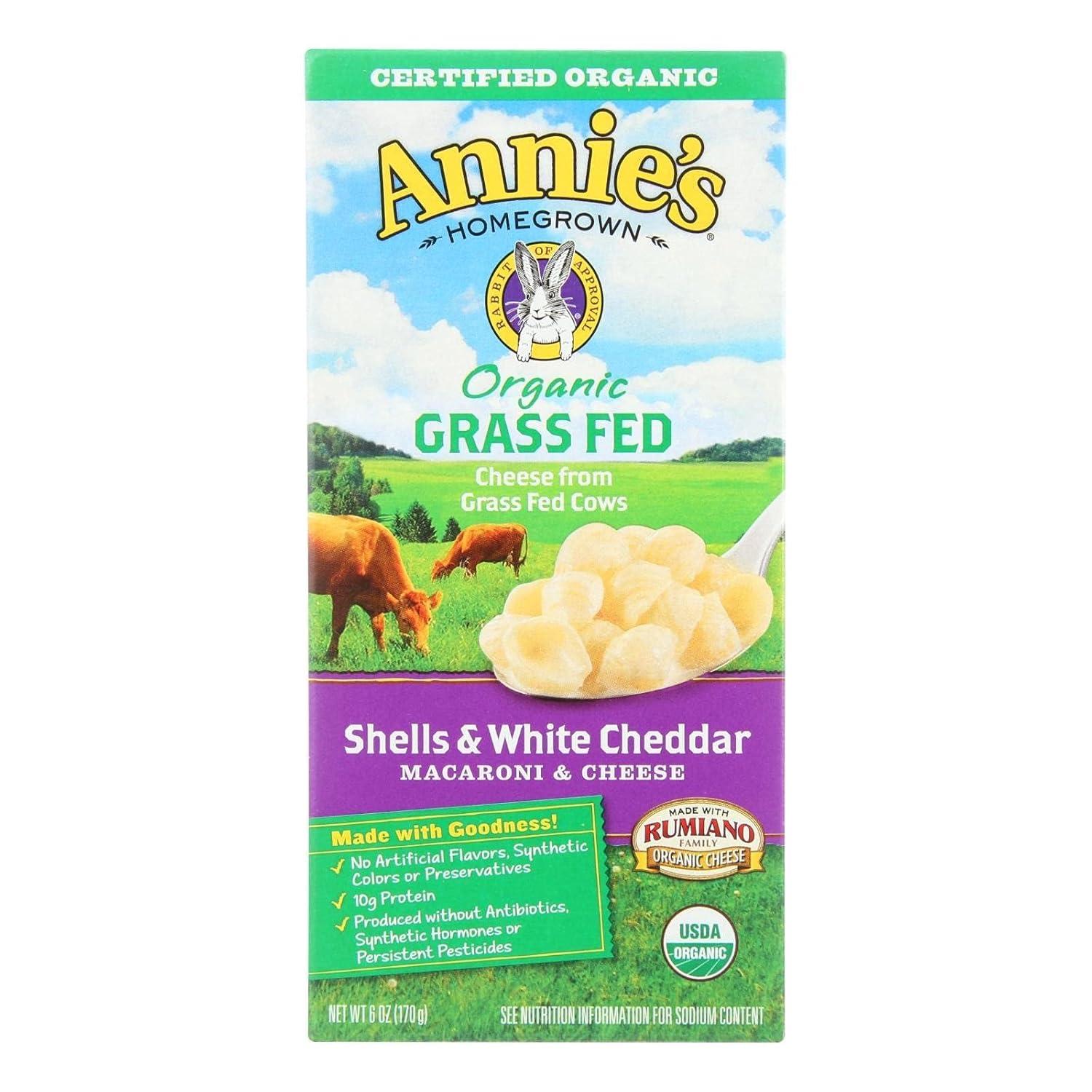 image:imageAnnies Organic Shells and Real Aged Cheddar Made with Real Cheese 6 oz Pack of 12Cheddar