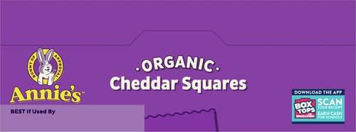 image:imageAnnies Organic Snack Variety Pack Cheddar Bunnies and Bunny Grahams 1 oz 36 ctCheddar Squares