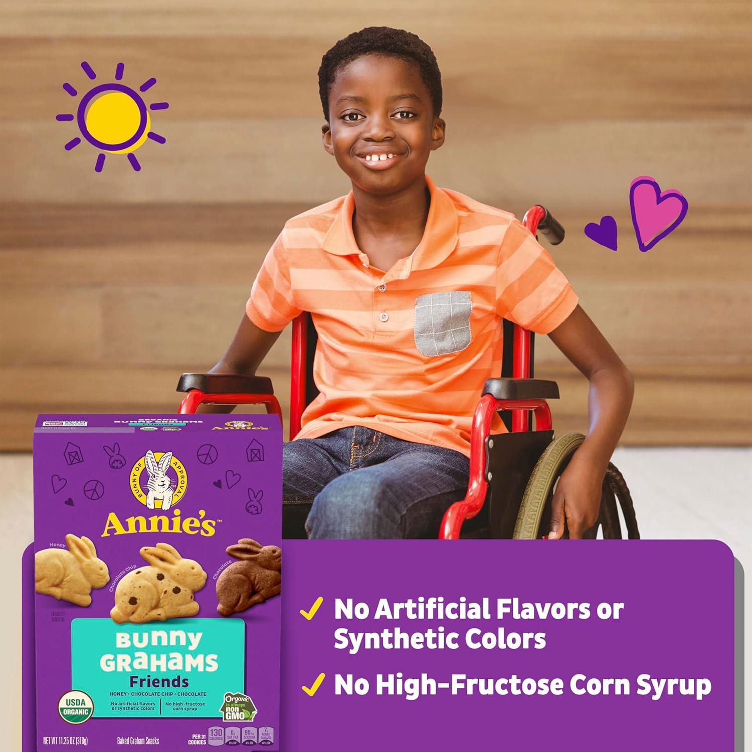image:imageAnnies Organic Snack Variety Pack Cheddar Bunnies and Bunny Grahams 1 oz 36 ctChocolate Chip Chocolate Honey