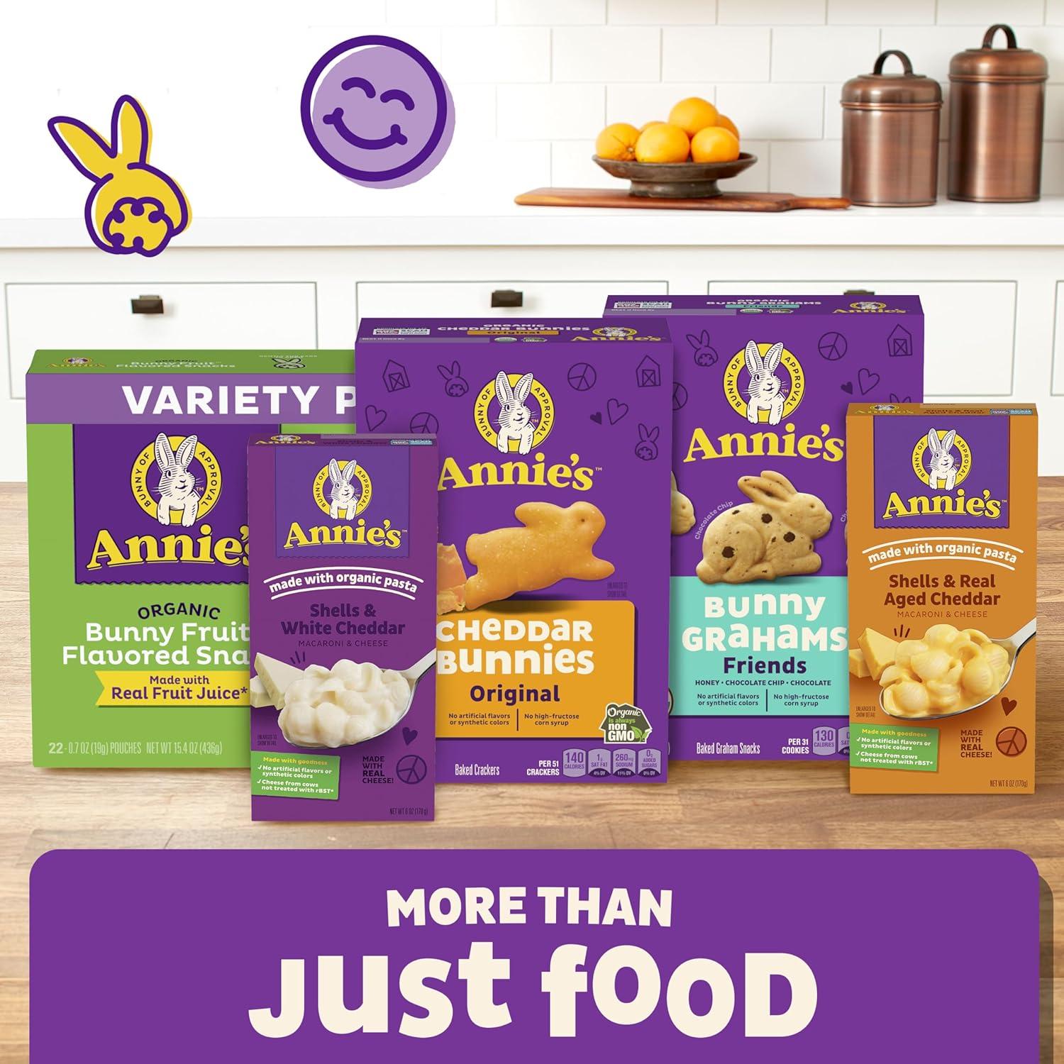 image:imageAnnies Organic Snack Variety Pack Cheddar Bunnies and Bunny Grahams 1 oz 36 ctFriends Bunny Grahams