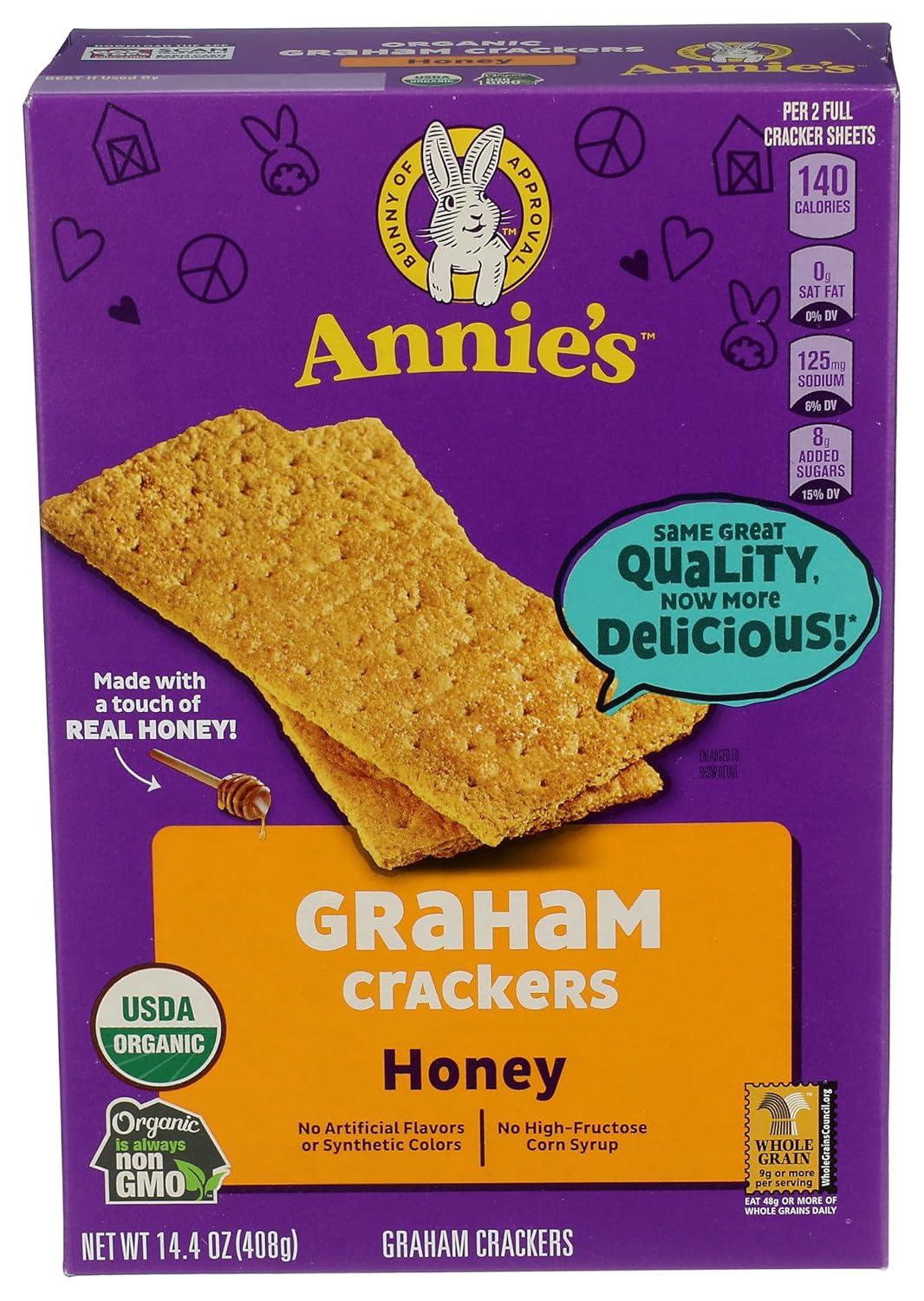 image:imageAnnies Organic Snack Variety Pack Cheddar Bunnies and Bunny Grahams 1 oz 36 ctHoney