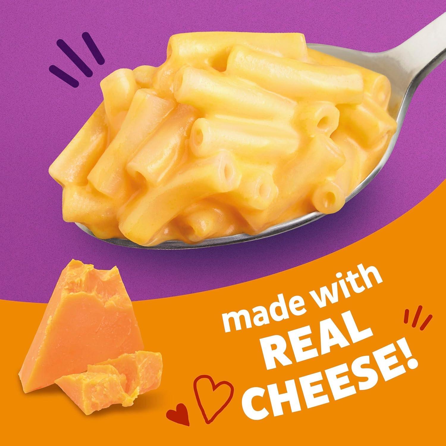 image:imageAnnies Real Aged Cheddar Microwavable Mac and Cheese Cup with Organic Pasta Made with Real Cheese Dinner Side or Snacks 201 oz Pack of 12Real Aged Cheddar
