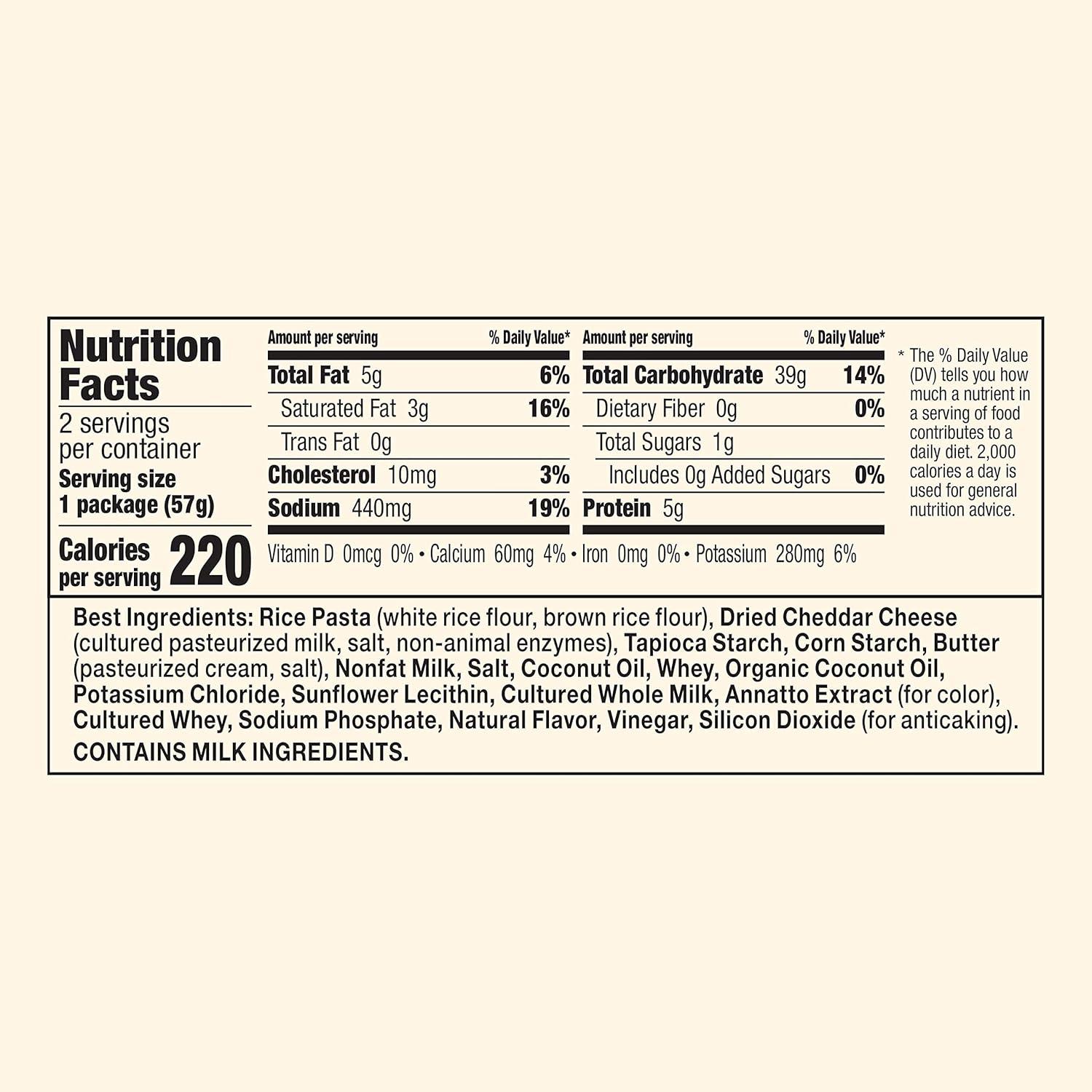 image:imageAnnies Real Aged Cheddar Microwave Mac and Cheese with Gluten Free Pasta Cups 2 Ct 402 oz Pack of 6Rice Pasta Cheddar