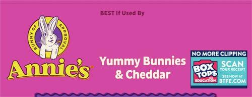 image:imageAnnies Yummy Bunnies and Cheddar Made with Real Cheese and Organic Pasta 6 oz Pack of 12Cheddar