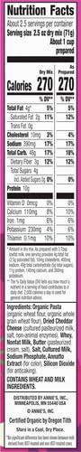 image:imageAnnies Yummy Bunnies and Cheddar Made with Real Cheese and Organic Pasta 6 oz Pack of 12Cheddar