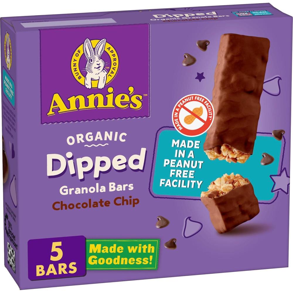 image:imageAnnies Chocolate Dipped Chewy Chocolate Chip Granola Bars 5 ct