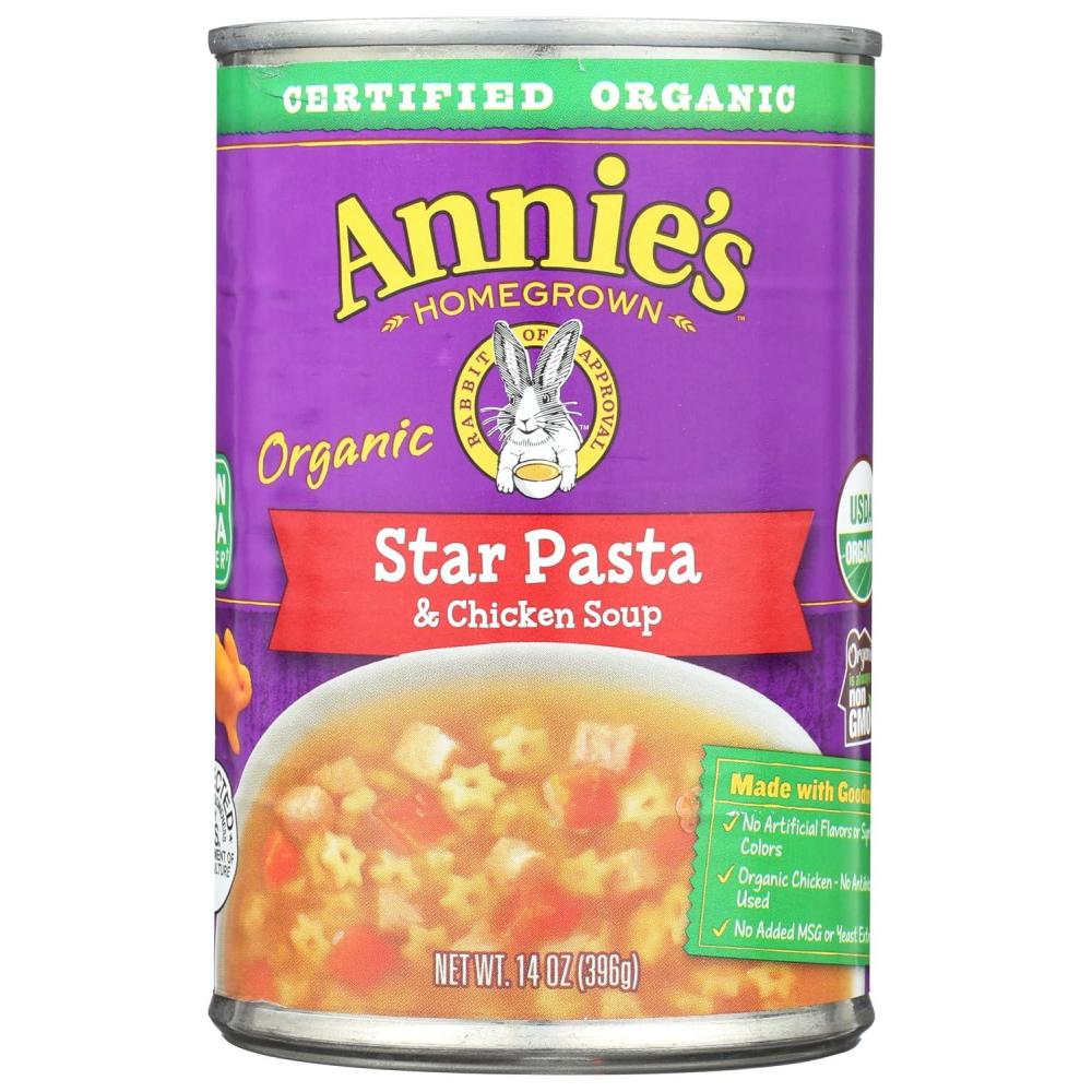 image:imageAnnies Creamy Tomato and Bunny Pasta Canned Soup Ready To Serve 143 oz Pack of 8Star Pasta Chicken