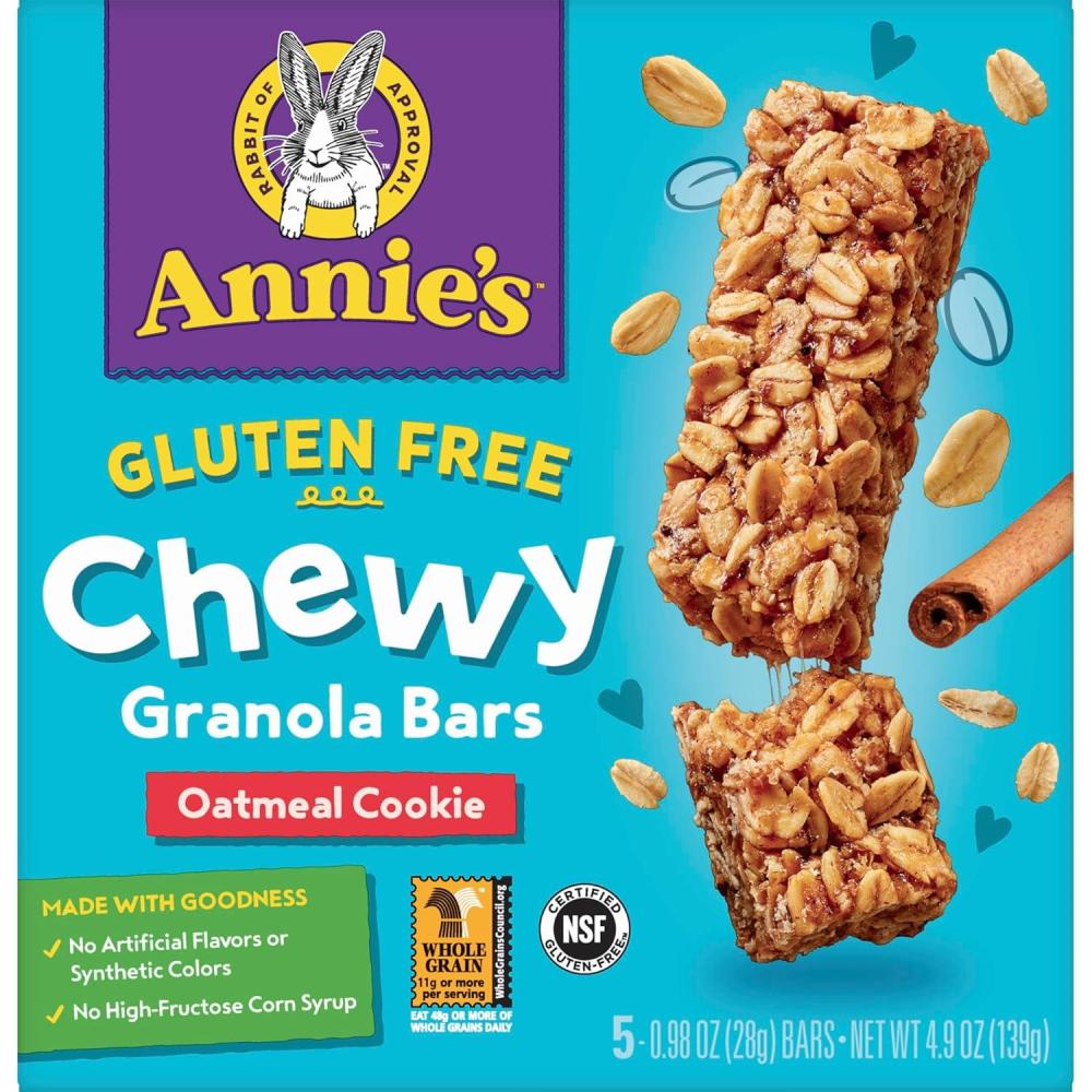 image:imageAnnies Gluten Free Chewy Granola Bars Double Chocolate Chip 5 Bars 49 oz Pack of 12Oatmeal Cookie