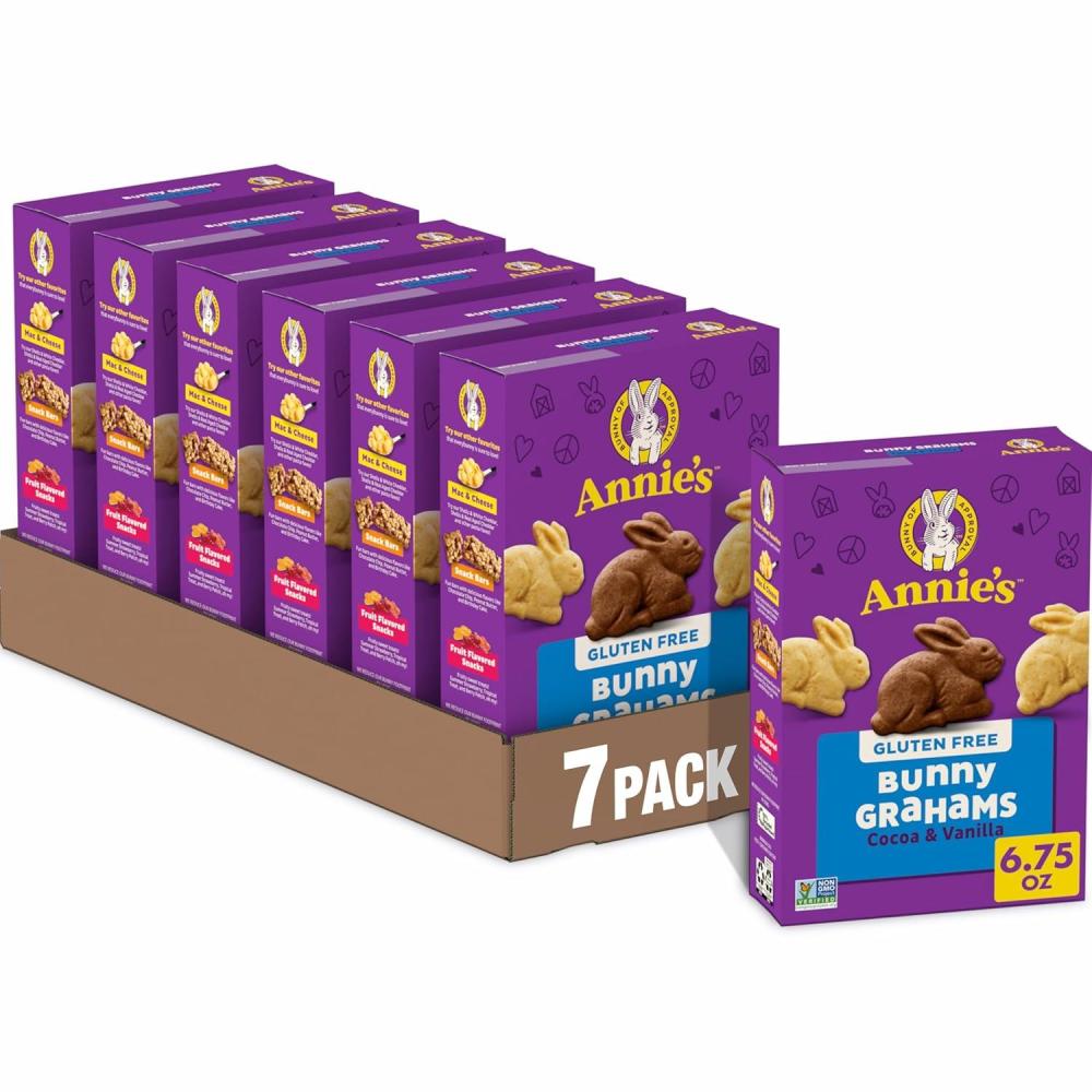 image:imageAnnies Gluten Free Cocoa and Vanilla Bunny Cookies 675 oz Pack of 7Cocoa Vanilla
