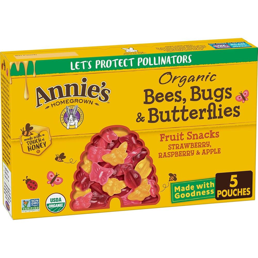image:imageAnnies Homegrown Homegrown Bees Bugs amp Butterflies Fruit Snacks 4 oz