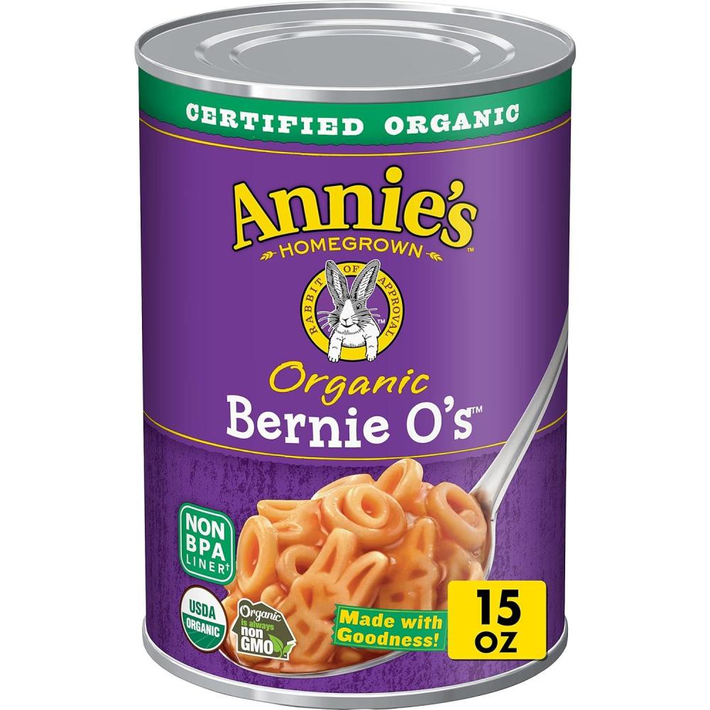 image:imageAnnies Organic Bernie Os Canned Pasta in Tomato and Cheese Sauce 15 oz Pack of 12Bernie Os