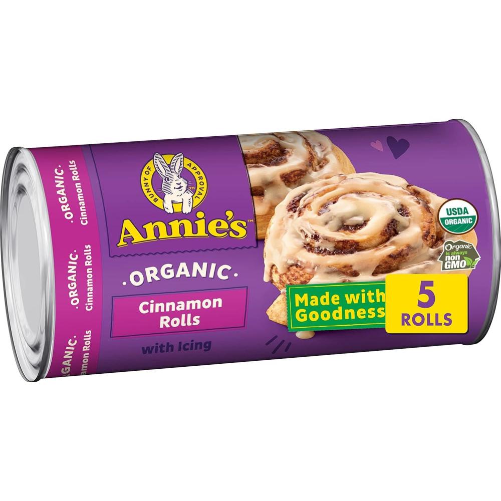image:imageAnnies Organic Cinnamon Rolls with Icing Refrigerated Dough 5 Rolls 175 oz