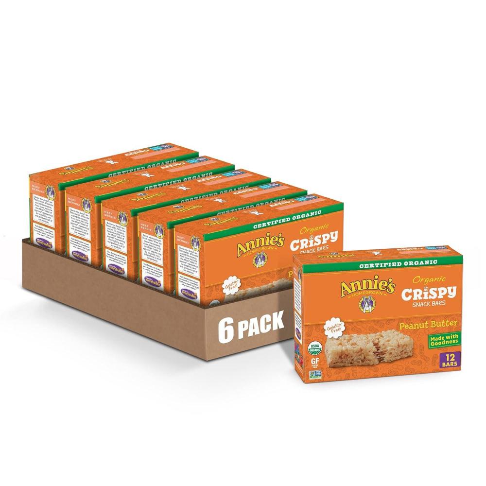 image:imageAnnies Organic Original Crispy Snack Bars Gluten Free 39 oz 5 ctPeanut Butter