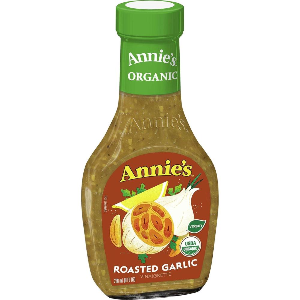 image:imageAnnies Organic Shiitake Sesame Vinaigrette Salad Dressing Vegan NonGMO 8 fl ozRoasted Garlic Vinaigrette