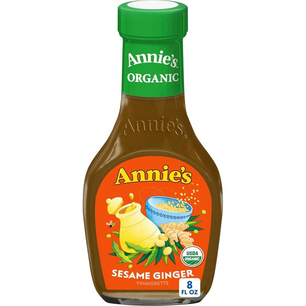 image:imageAnnies Organic Shiitake Sesame Vinaigrette Salad Dressing Vegan NonGMO 8 fl ozSesame Ginger Vinaigrette
