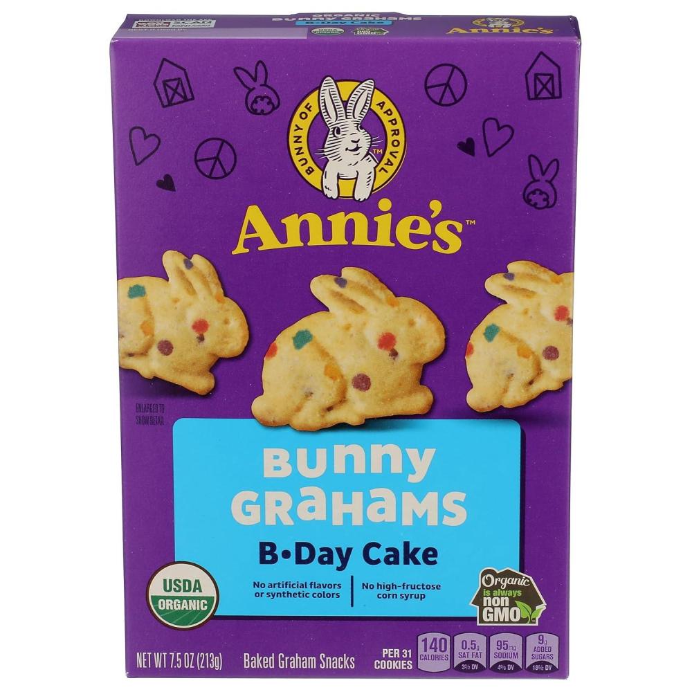 image:imageAnnies Organic Snack Variety Pack Cheddar Bunnies and Bunny Grahams 1 oz 36 ctBirthday Cake