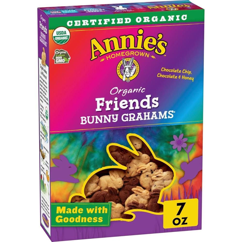 image:imageAnnies Organic Snack Variety Pack Cheddar Bunnies and Bunny Grahams 1 oz 36 ctHoney Chocolate Chocolate Chip