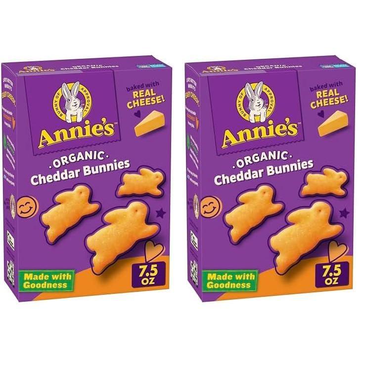 image:imageAnnies Organic Snack Variety Pack Cheddar Bunnies and Bunny Grahams 1 oz 36 ctOriginal Cheddar
