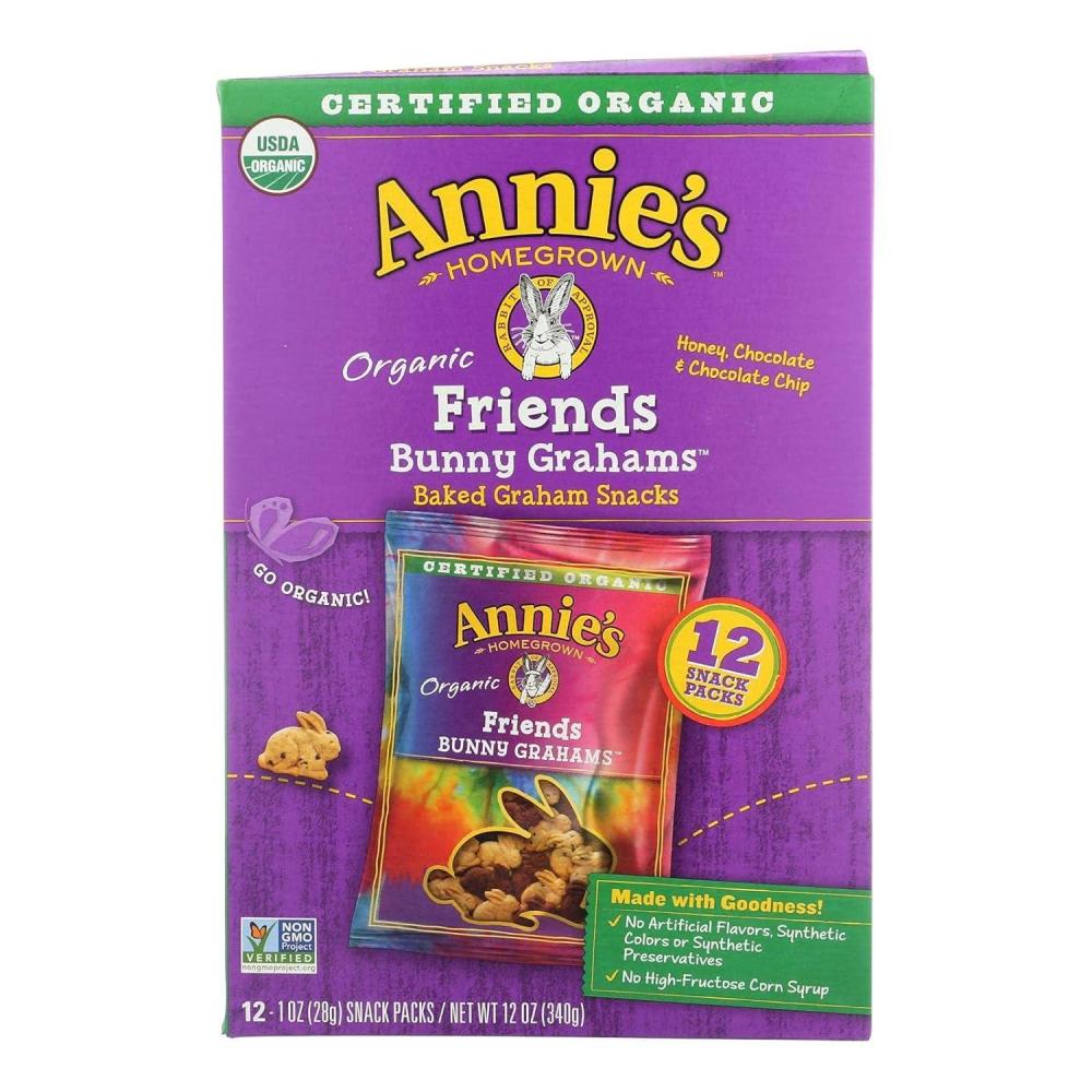 image:imageAnnies Organic Snack Variety Pack Cheddar Bunnies and Bunny Grahams 1 oz 36 ctUnflavored