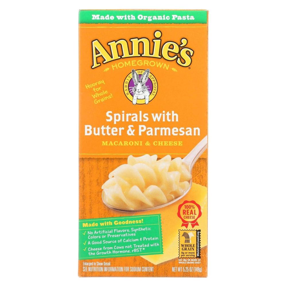 image:imageAnnies Spirals with Butter and Parmesan Made with Organic Pasta and Real Cheese 525 oz Pack of 12Butter Cheese