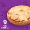 Annie’s Frozen Mini Pizza Bagels, Three Cheese, Snacks, 9 Ct, 6.65 oz(6.65 Ounce)
